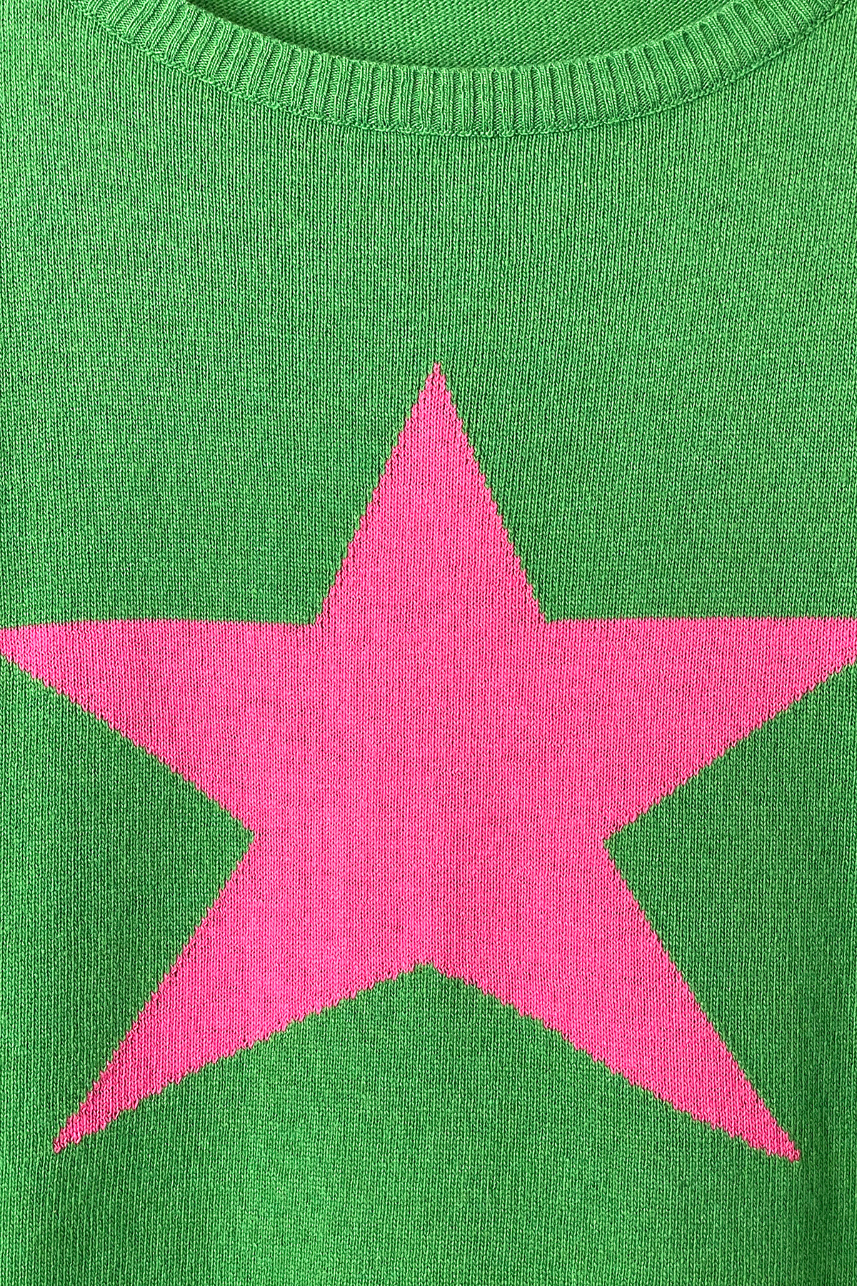 Mia Strada Star Cashmere Jumper In Green