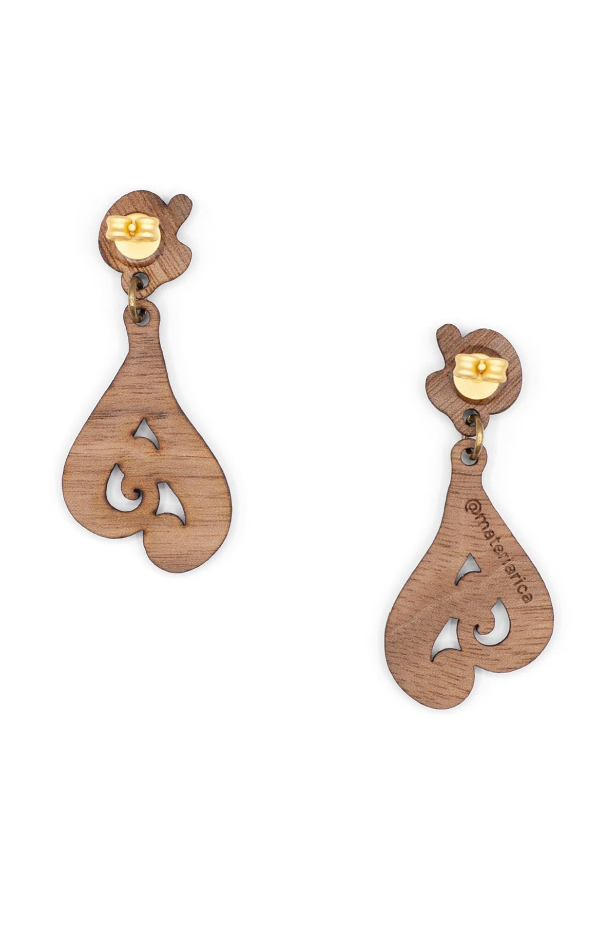 Materia Rica Milky Way Stud Wooden Earrings