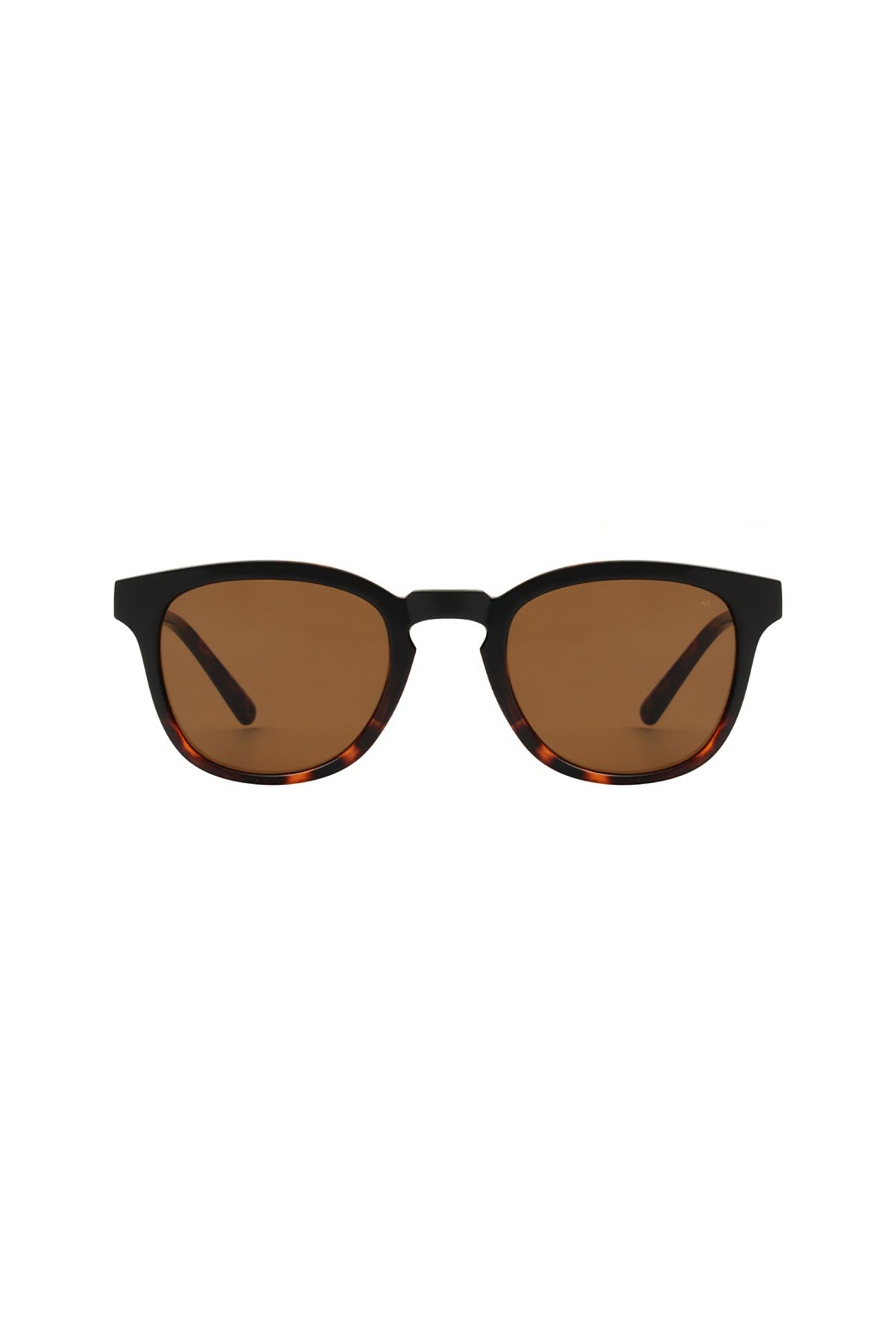 A Kjaerbede Bate Sunglasses In Black Demi Tortoise