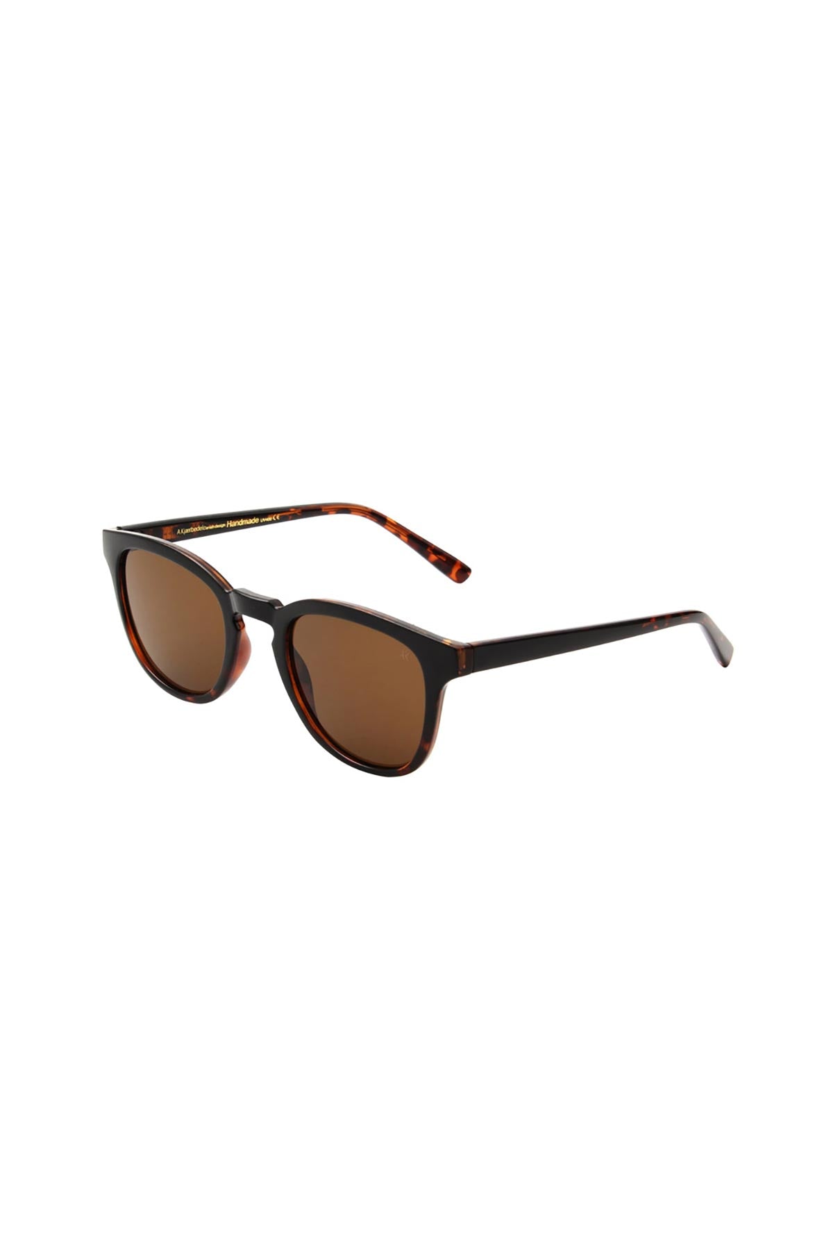 A Kjaerbede Bate Sunglasses In Black Demi Tortoise