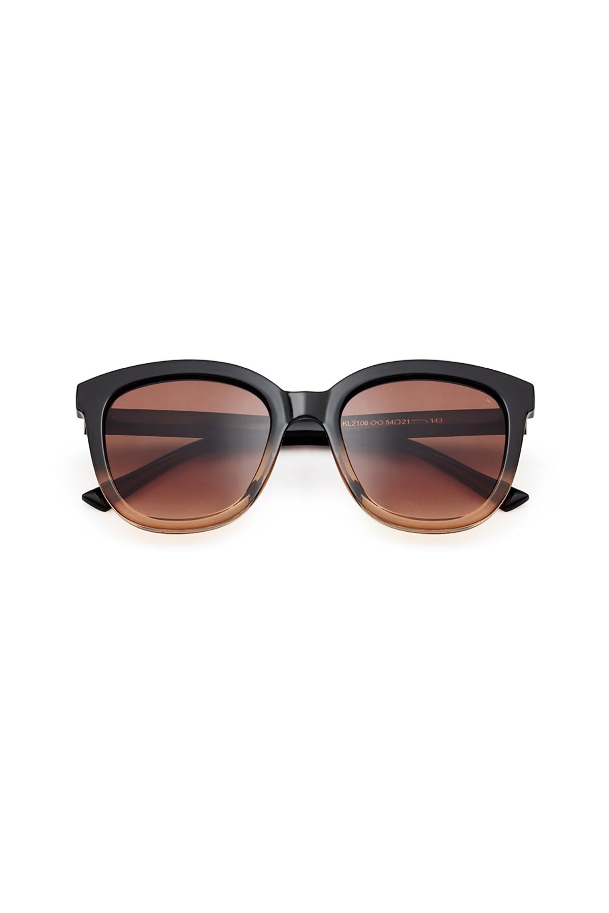 A Kjaerbede Billy Sunglasses In Black Brown Transparent