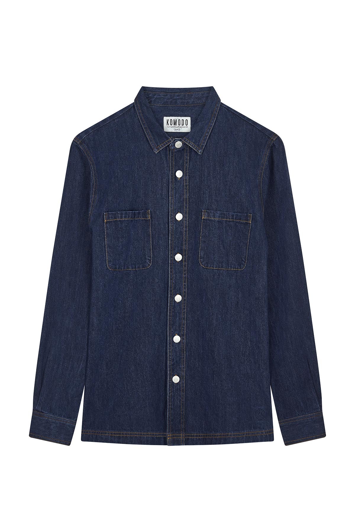 Komodo Jean Organic Cotton Shirt In Indigo Blue