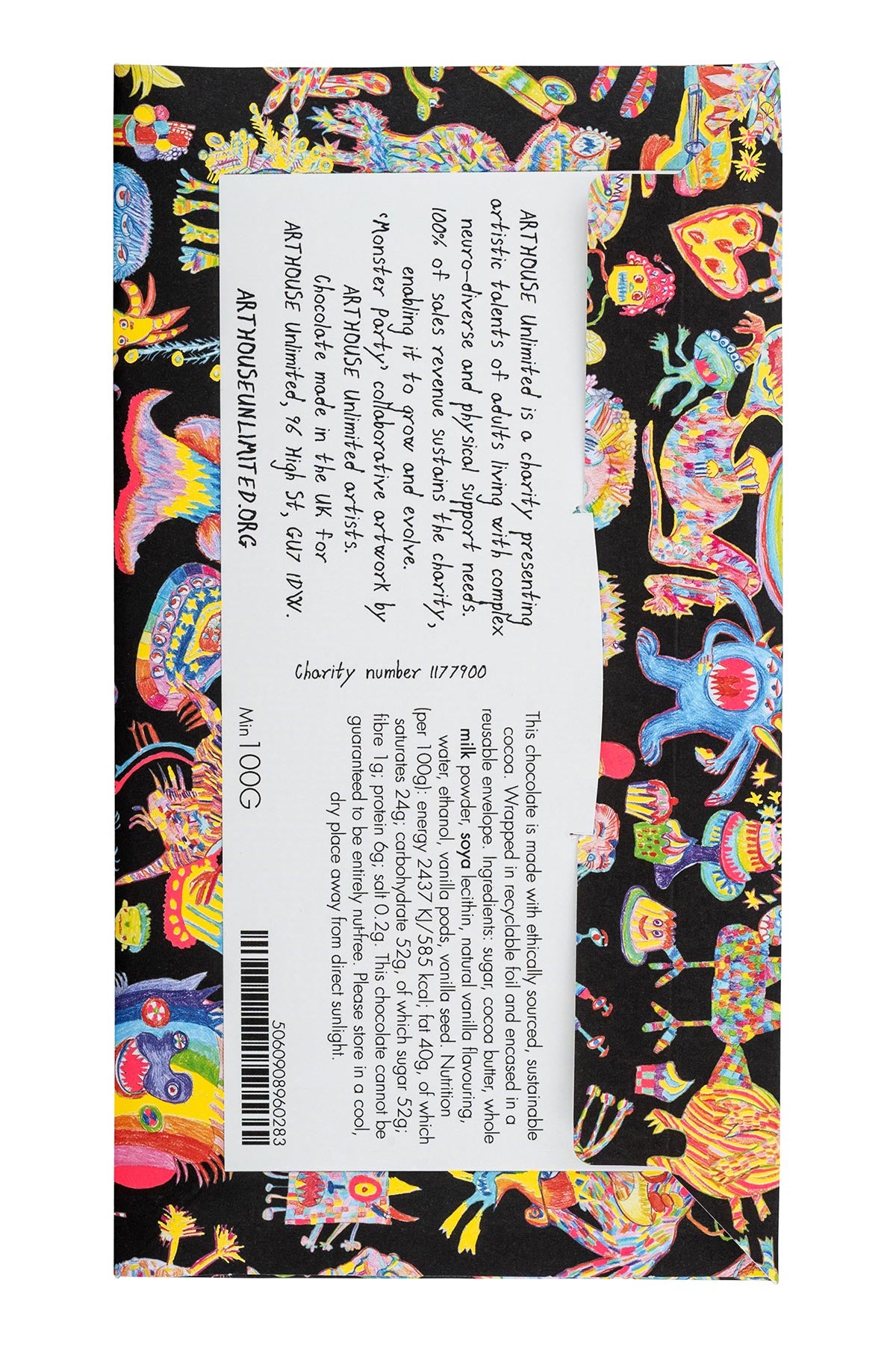 Arthouse Unlimited Monster Party White Chocolate with Madagascan Vanilla