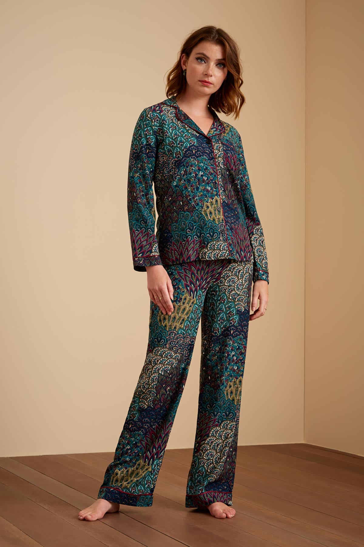 Lapis Blue Dozy Dusty Ladies Pyjama King Louie