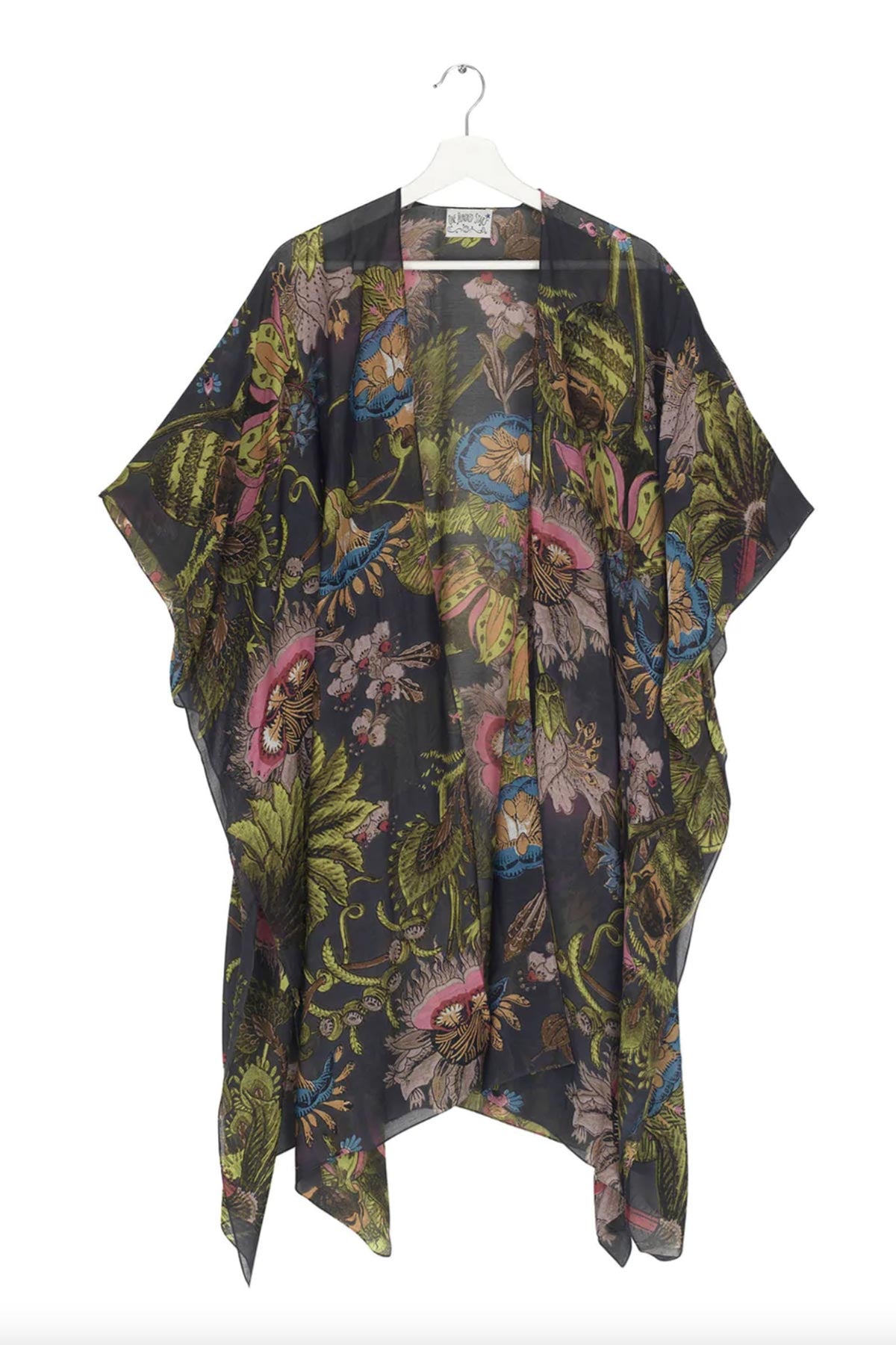 One Hundred Stars Eccentric Blooms Charcoal Throwover