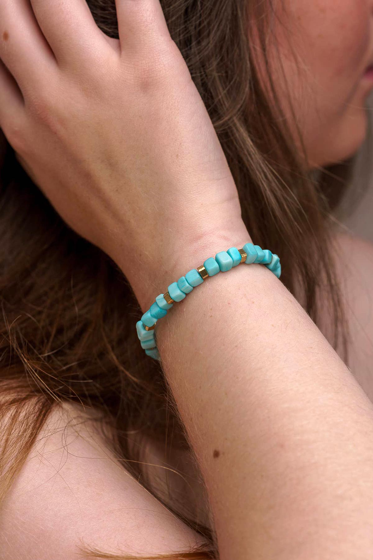 Pretty Pink Eco-Jewellery Blue Friendship Tagua Bracelet