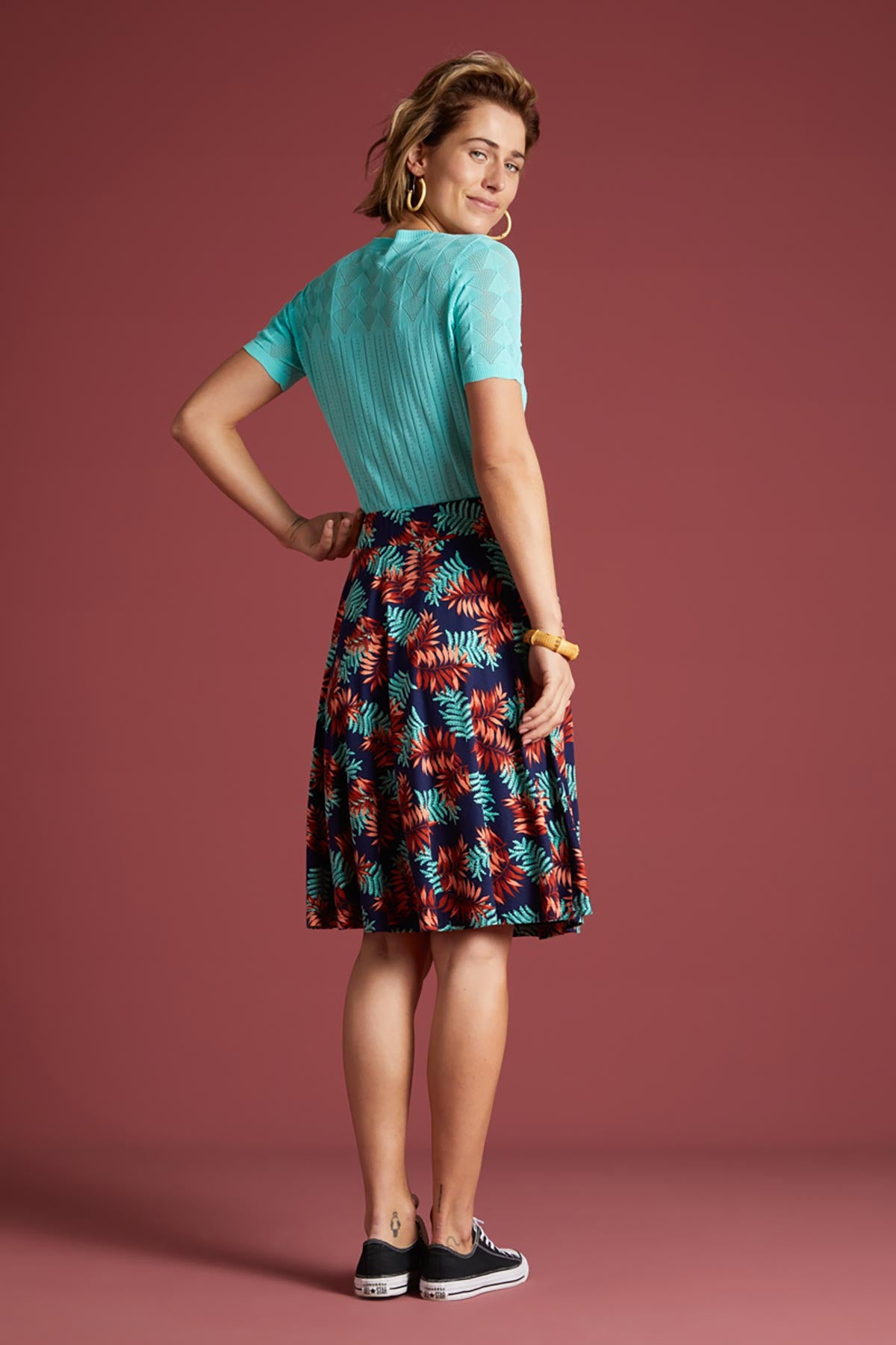 Serena Knee Length Casual Summer Skirt | Occassion Party Skirt