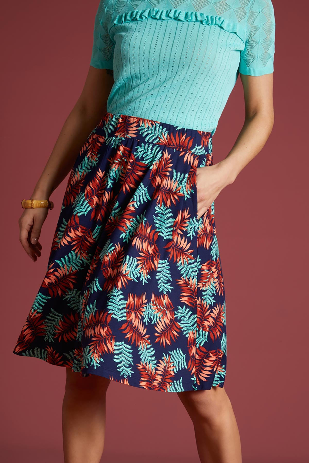 Serena Knee Length Casual Summer Skirt | Occassion Party Skirt