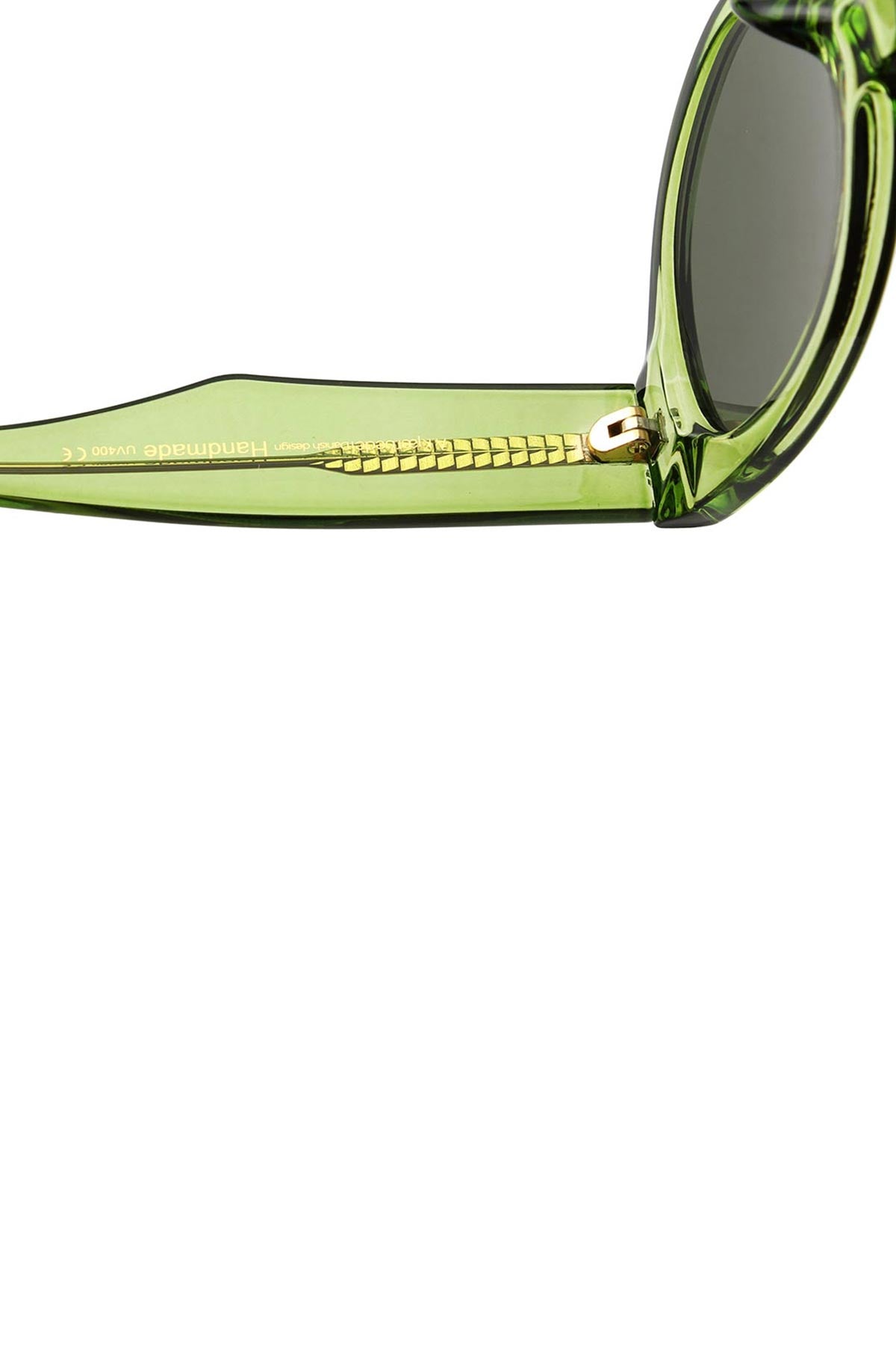A Kjaerbede Winnie Sunglasses In Light Olive Transparent