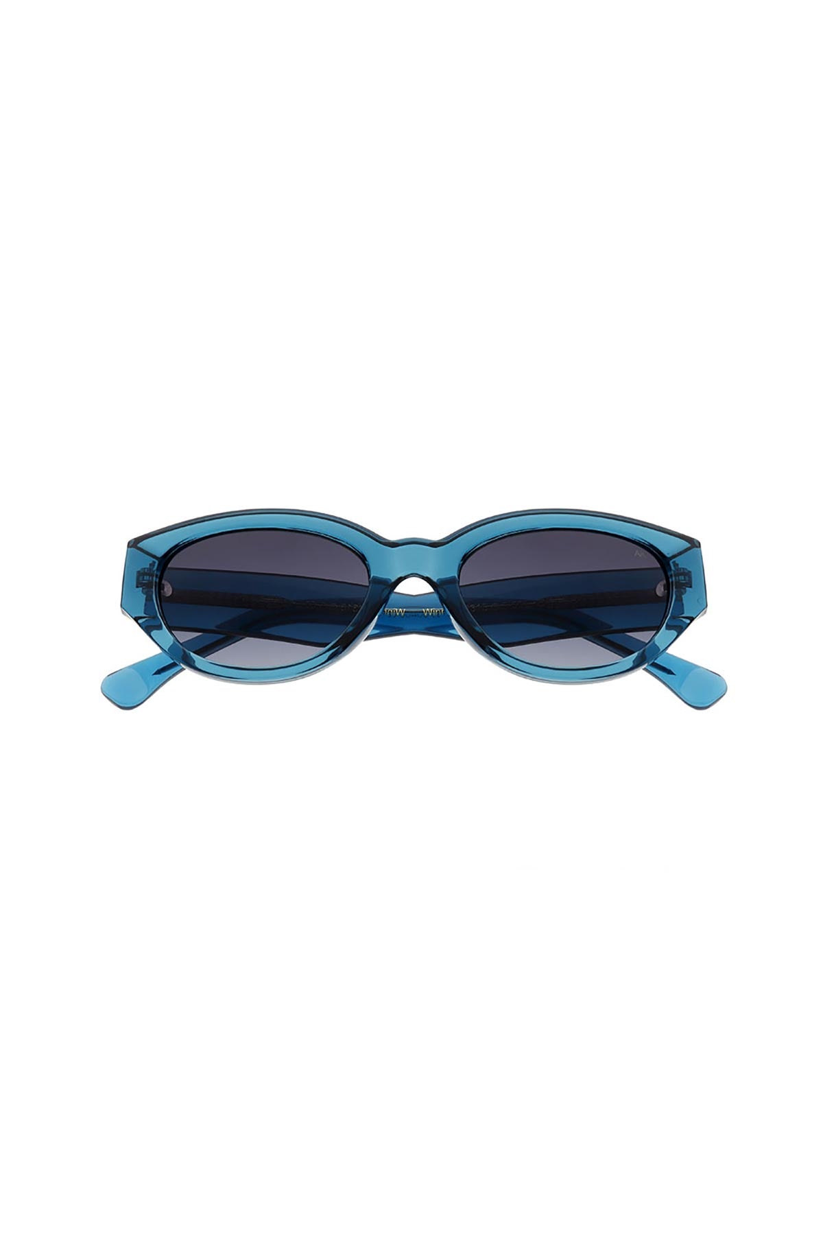 A Kjaerbede Winnie Sunglasses In Petroleum Transparent