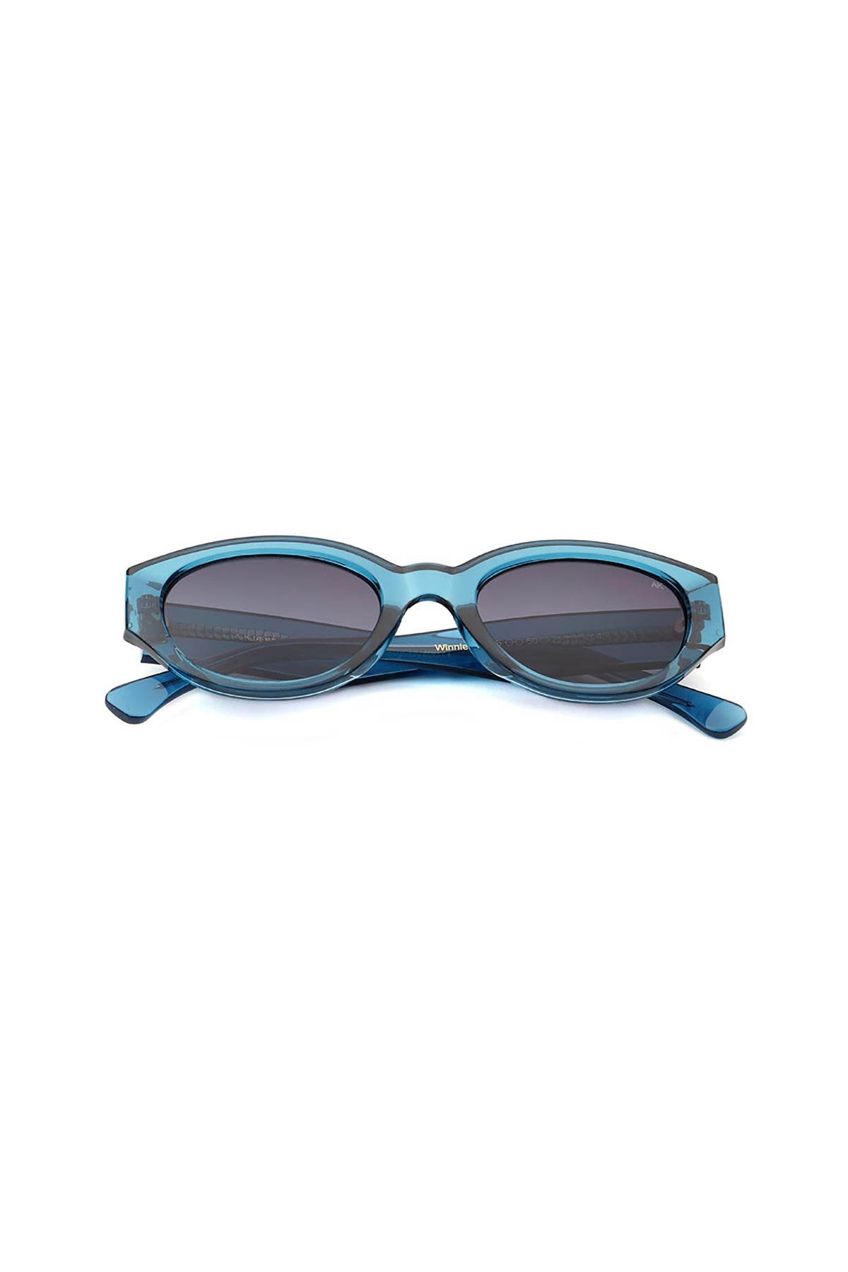 A Kjaerbede Winnie Sunglasses In Petroleum Transparent