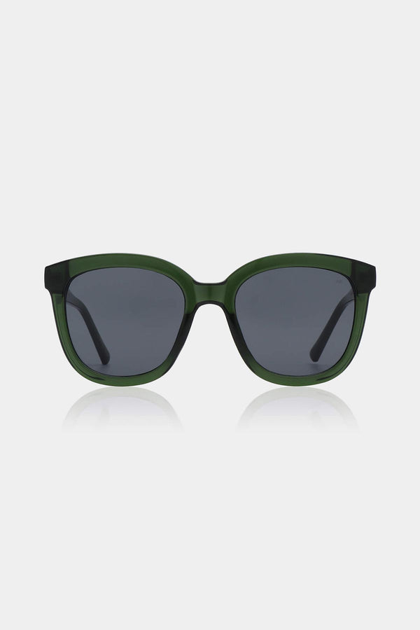 A Kjaerbede Billy Sunglasses Dark Green Transparent