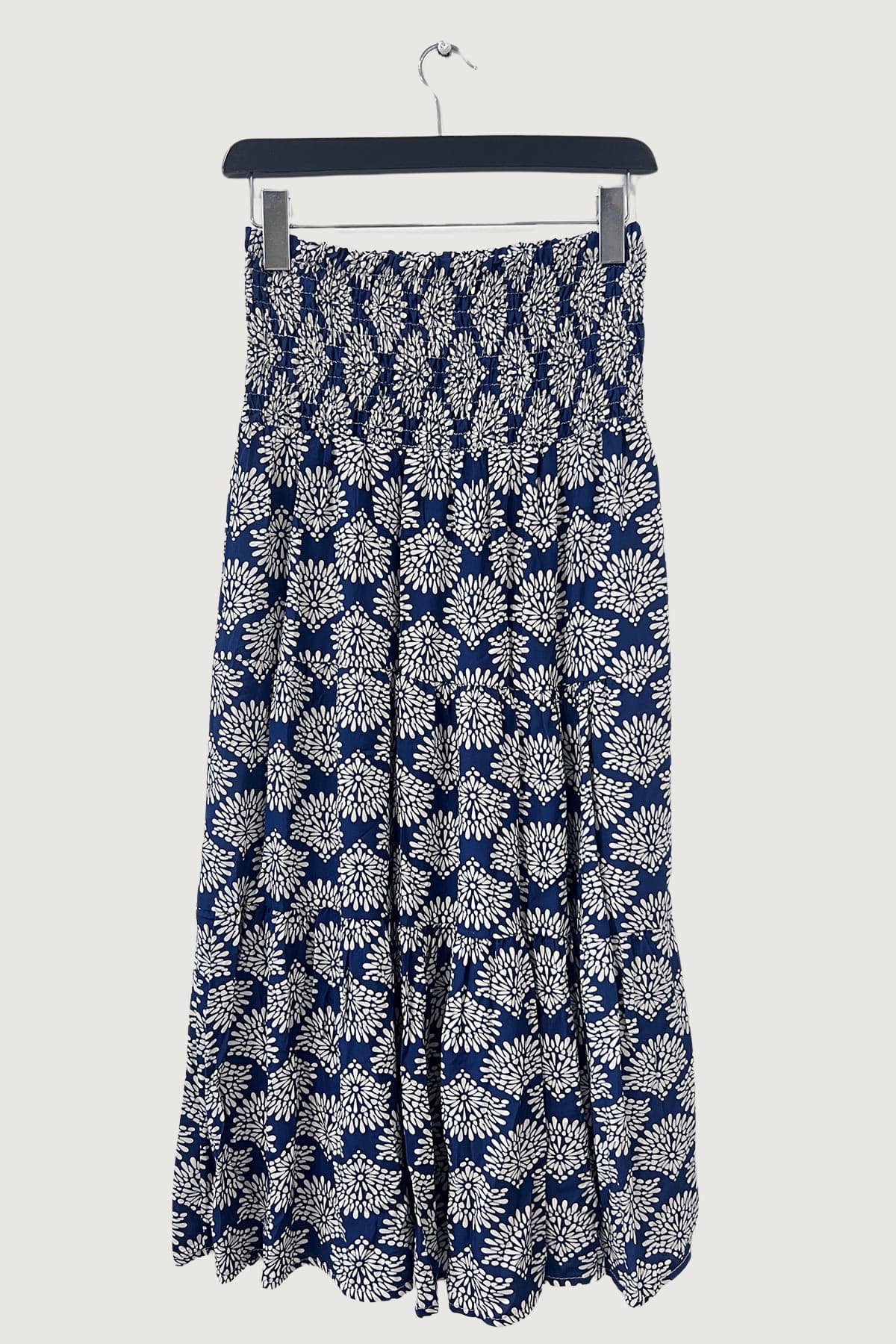 Mia Strada London Abstract Dandelion Skirt Dress In Navy Blue