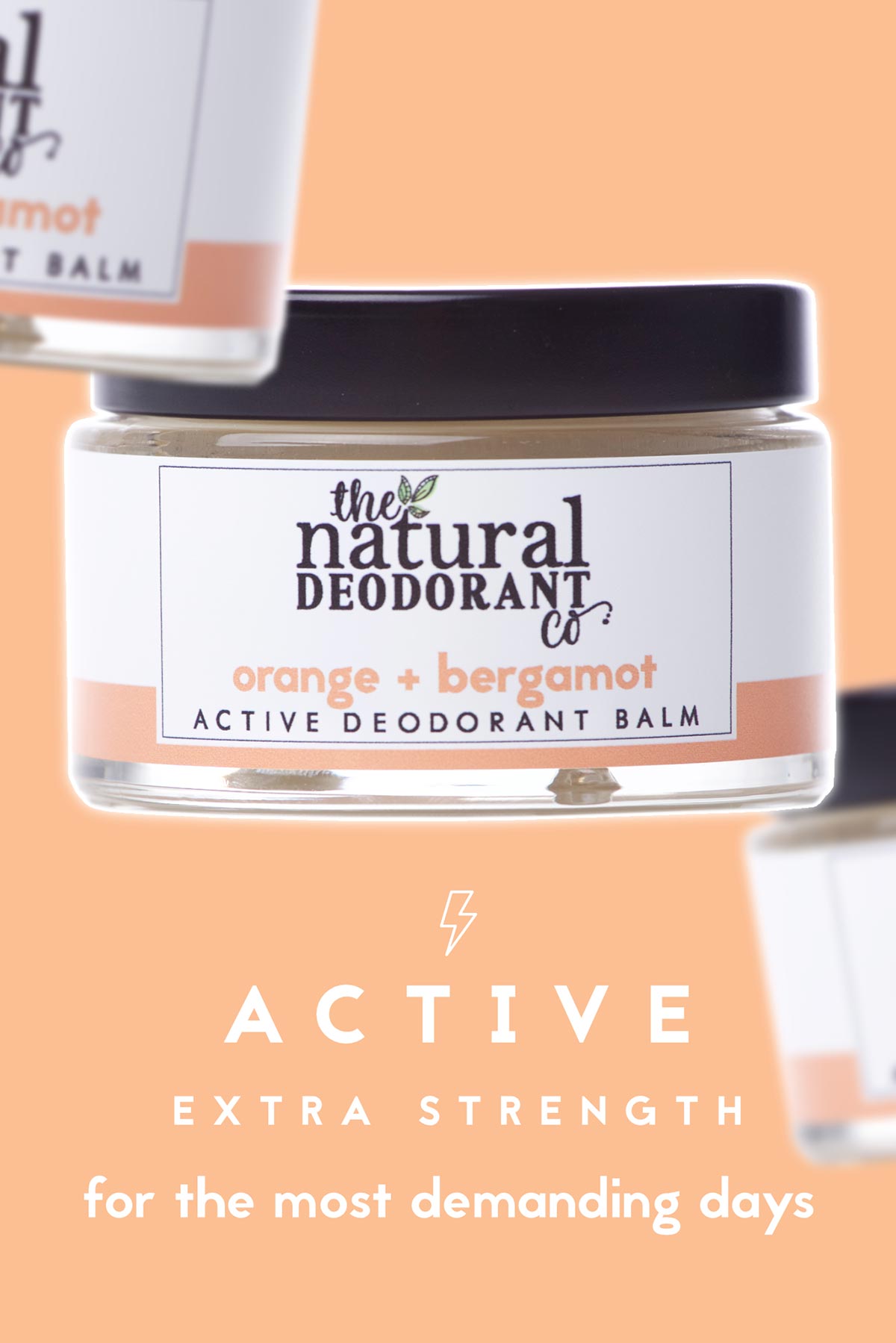 The Natural Deodorant Co. Active Deodorant Balm Orange & Bergamot