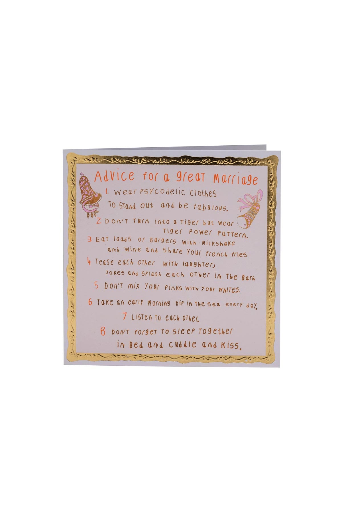 Arthouse Unlimited Advice For A Great Marriage Wedding Card