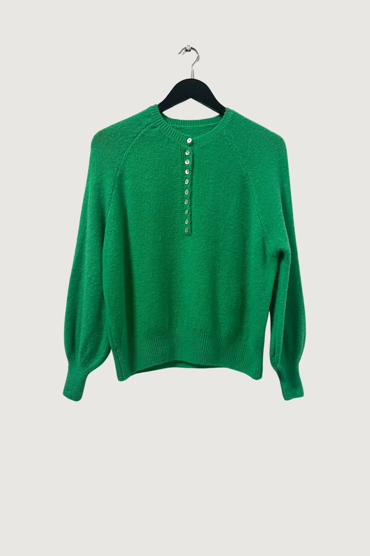 Mia Strada London Alpaca Wool Blend Top In Green