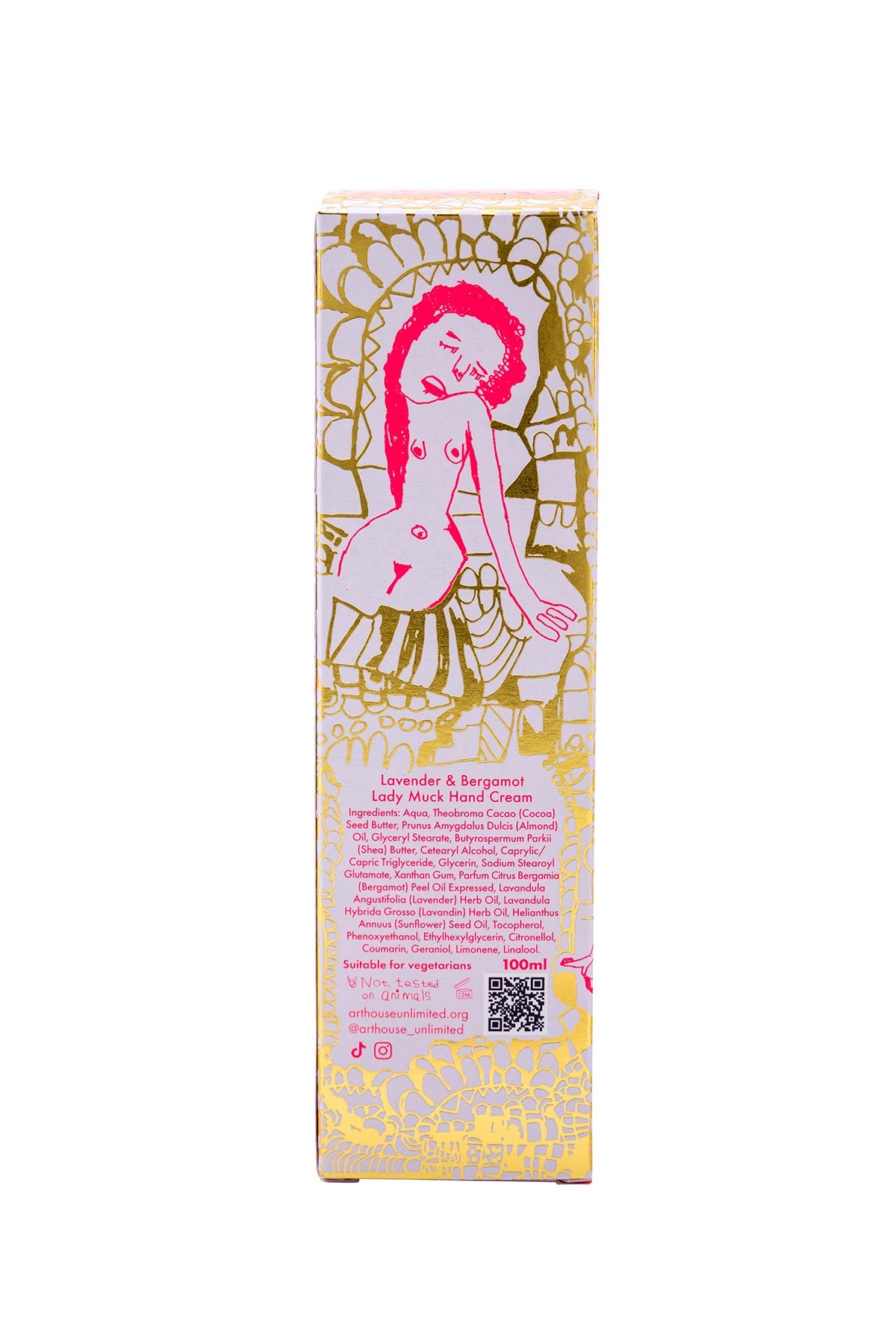 Arthouse Unlimited Lady Muck Design Hand Cream With Lavender + Bergamot