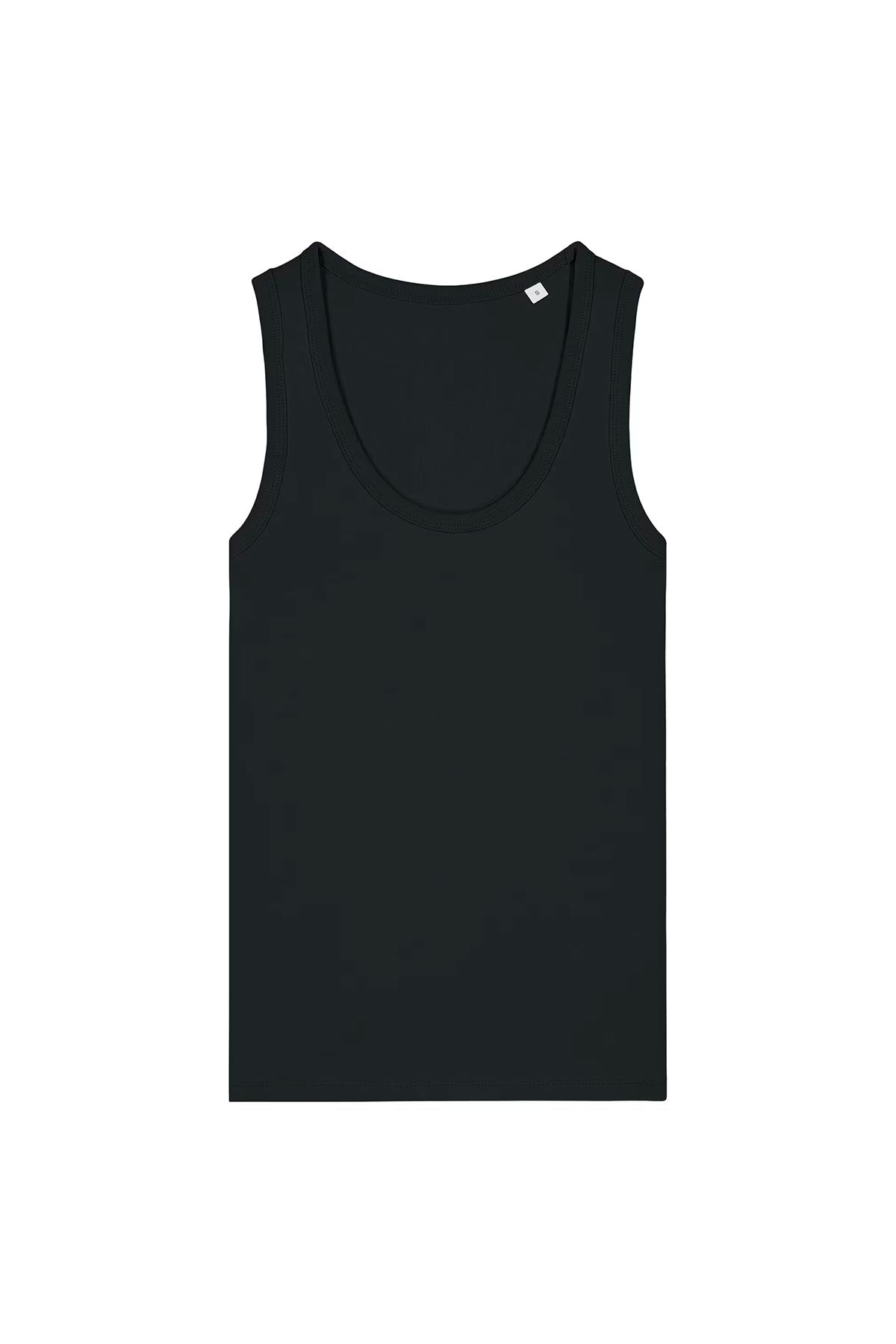Mia Strada London Ava Organic Fitted Tank Top In Black