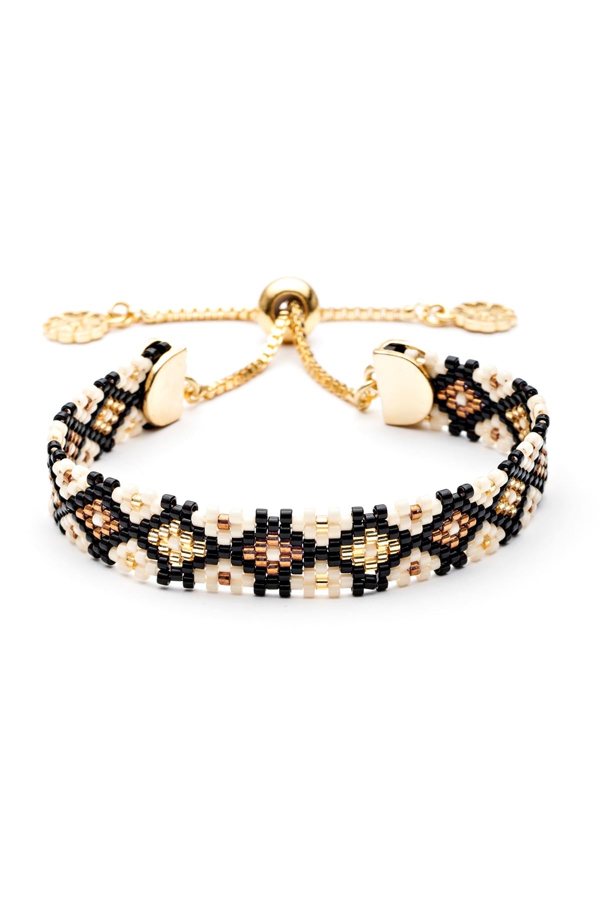 Azuni London Tiponi Narrow Woven Bead Bracelet Lynx