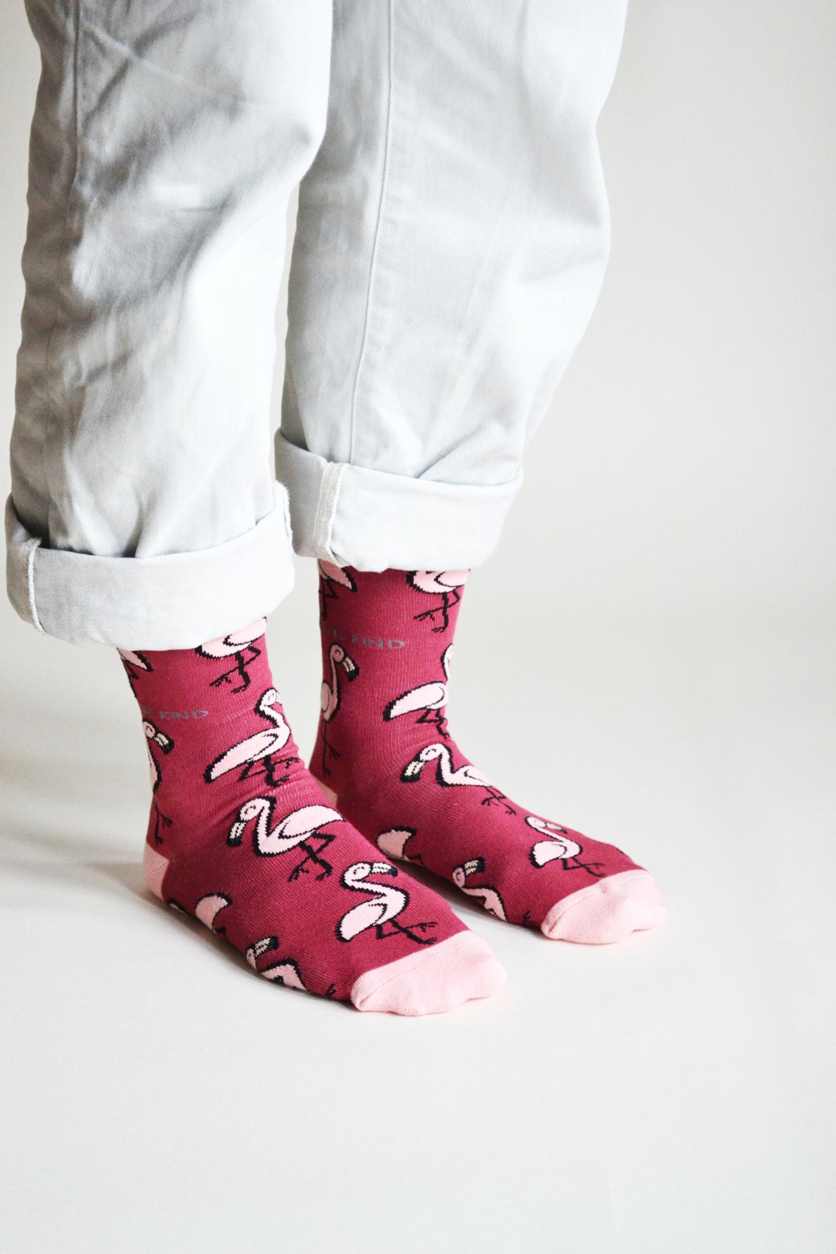 Bare Kind Save The Flamingos Bamboo Socks