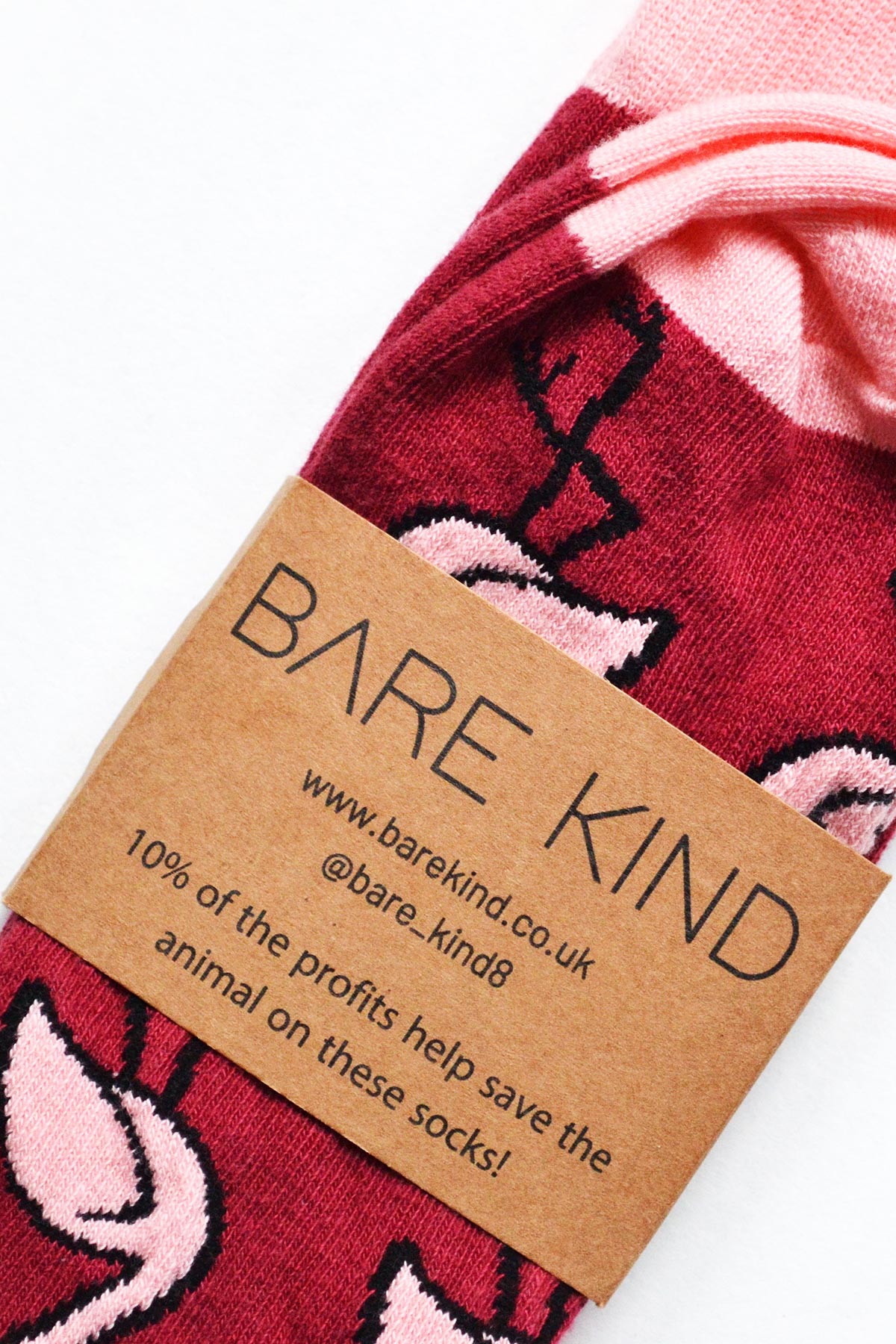 Bare Kind Save The Flamingos Bamboo Socks