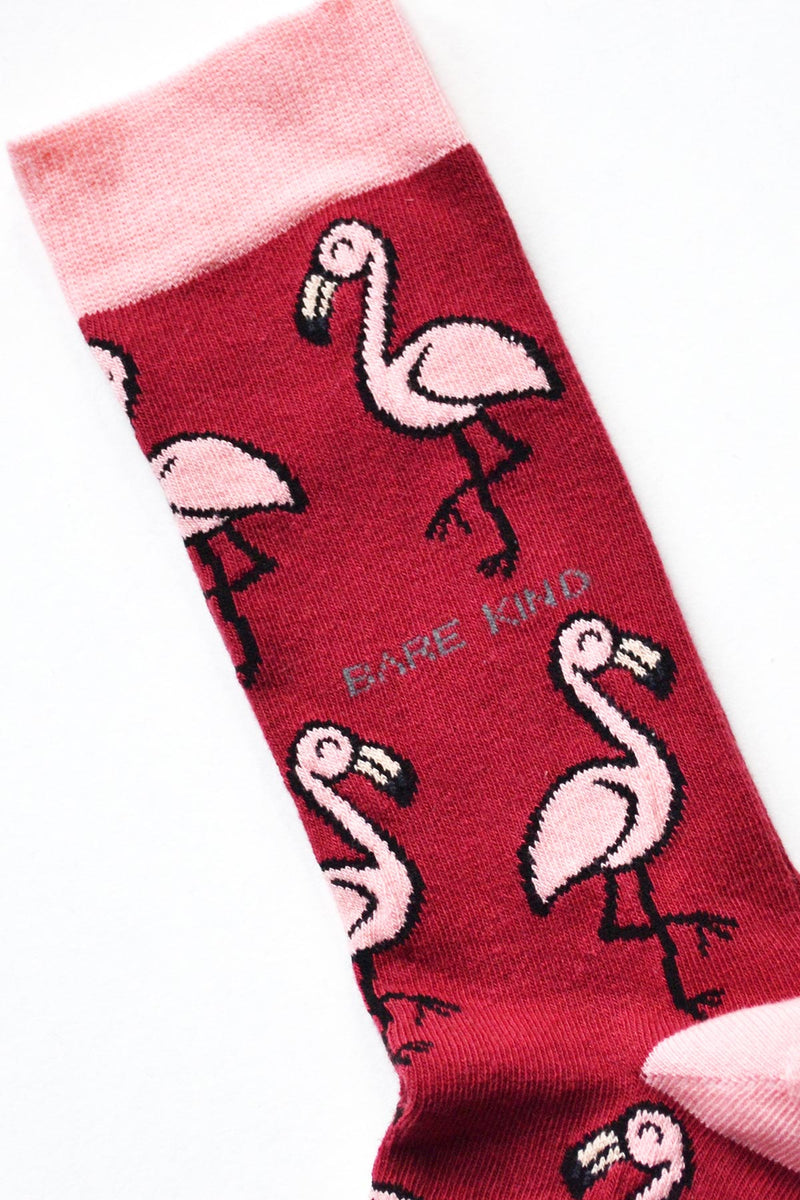 Bare Kind Save The Flamingos Bamboo Socks