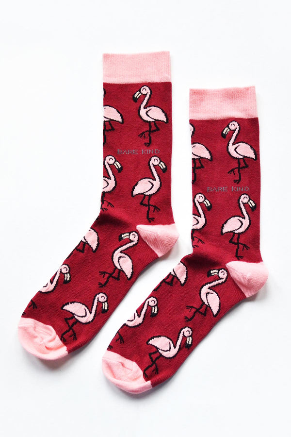 Bare Kind Save The Flamingos Bamboo Socks