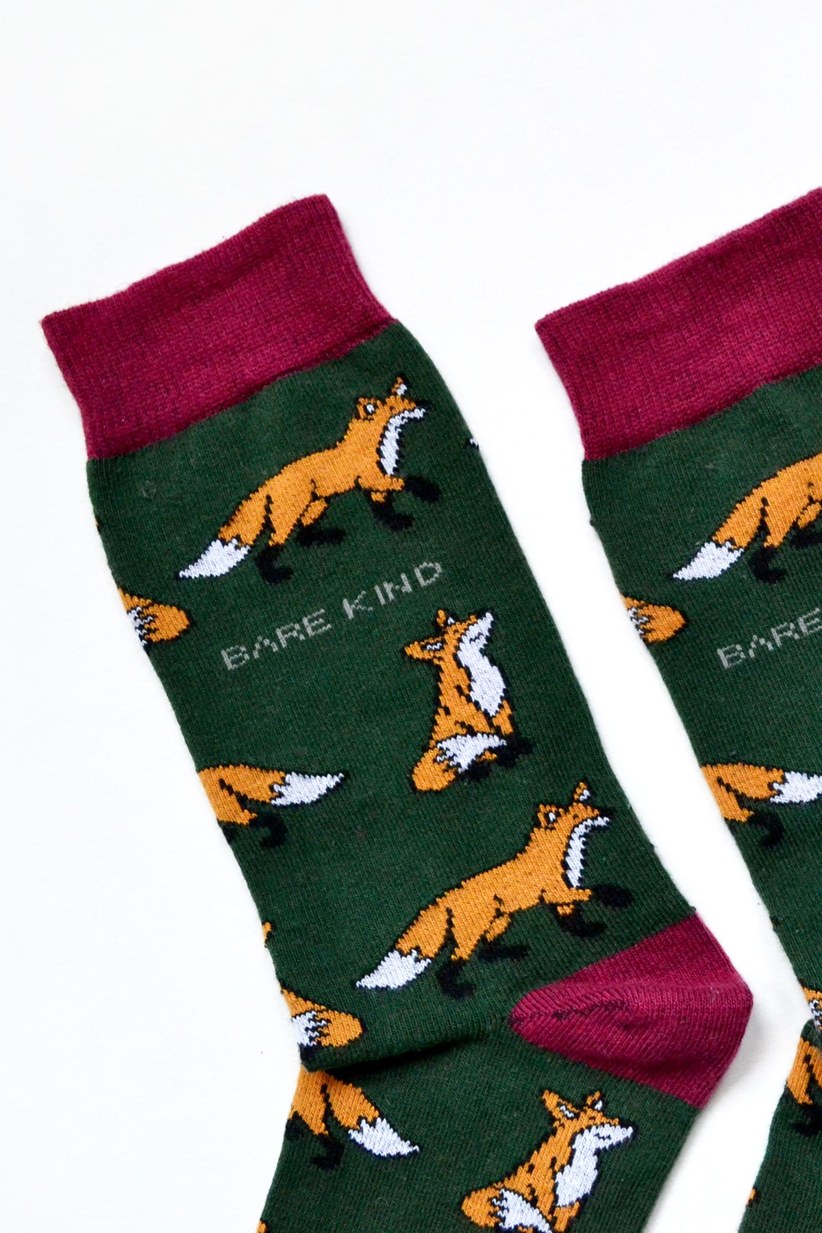 Bare Kind Save The Foxes Bamboo Socks