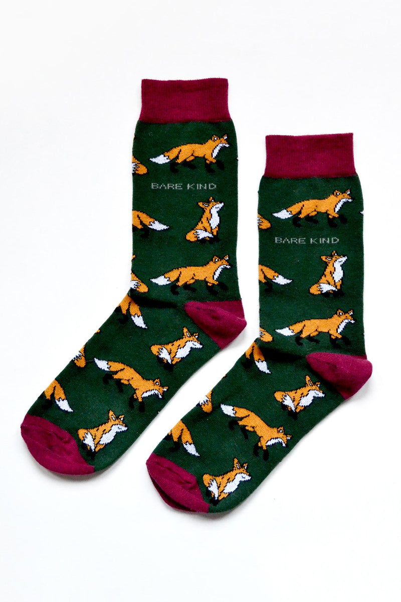 Bare Kind Save The Foxes Bamboo Socks