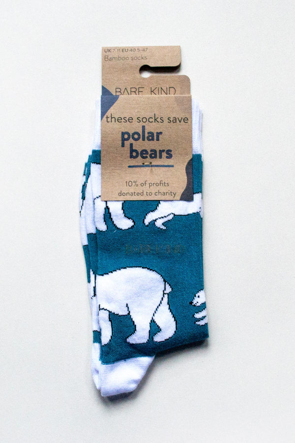 Bare Kind Save The Polar Bears Bamboo Socks