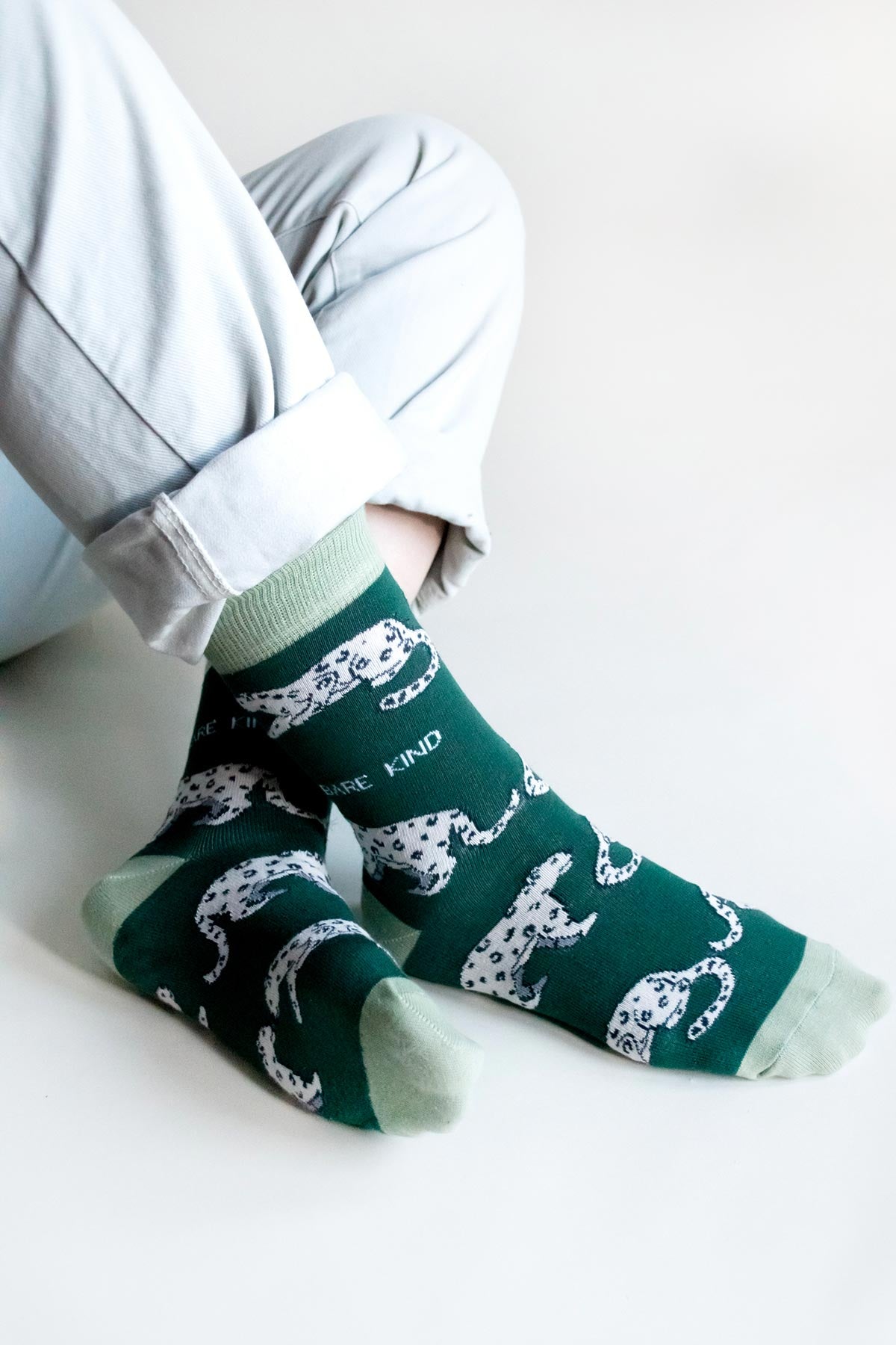 Bare Kind Save The Snow Leopards Bamboo Socks