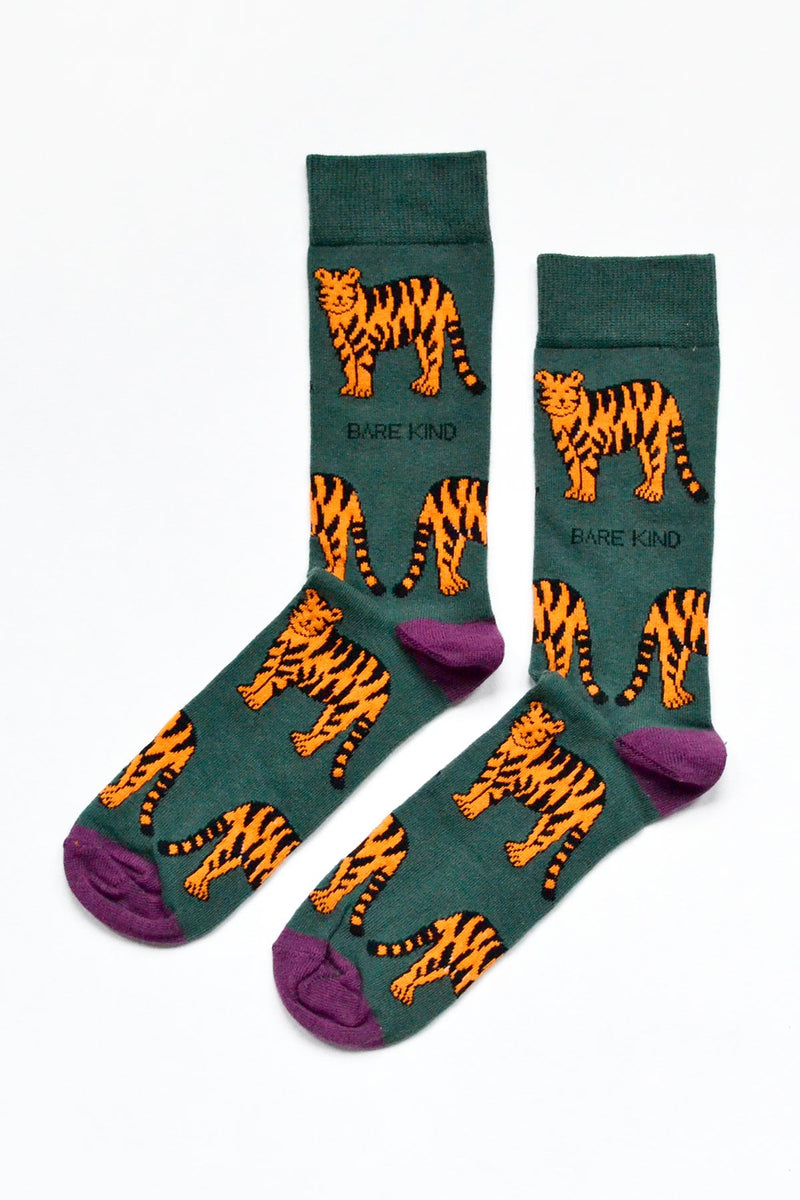 Bare Kind Save The Tigers Bamboo Socks