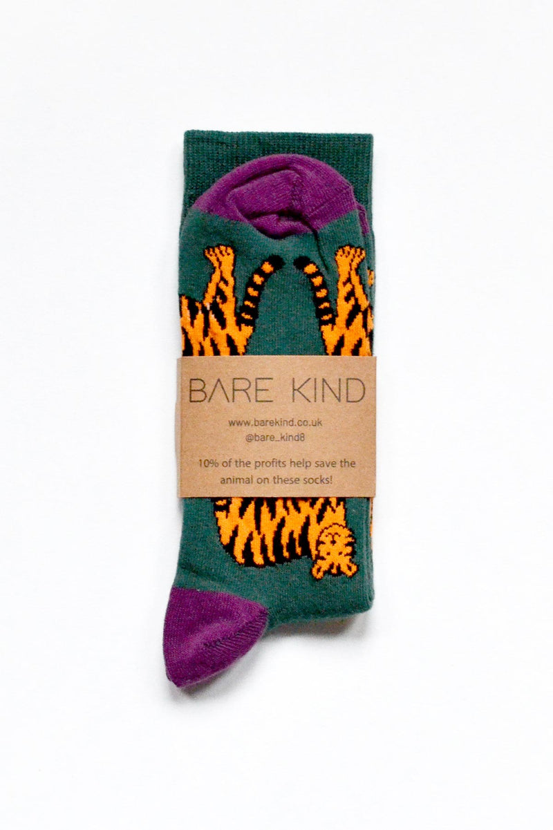 Bare Kind Save The Tigers Bamboo Socks