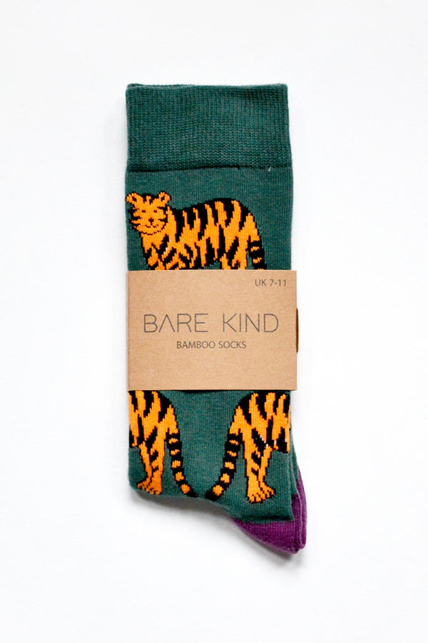 Bare Kind Save The Tigers Bamboo Socks