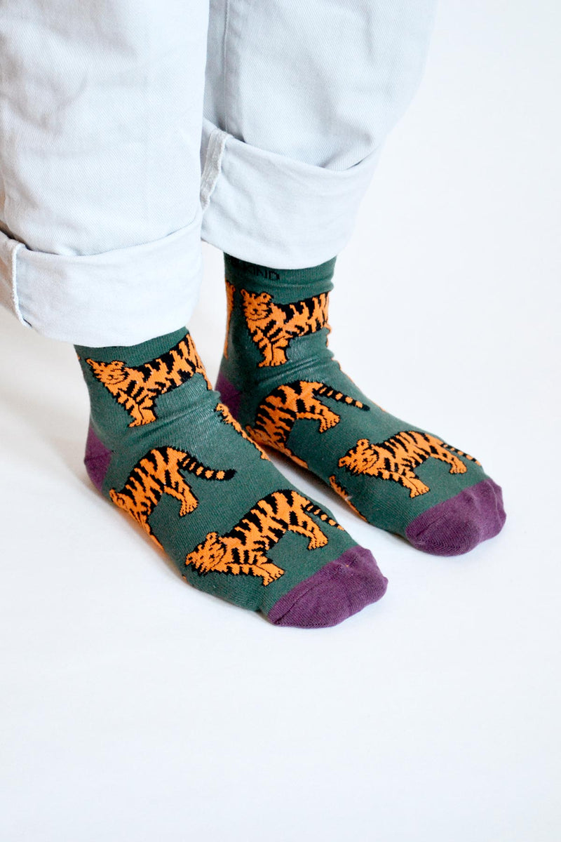 Bare Kind Save The Tigers Bamboo Socks