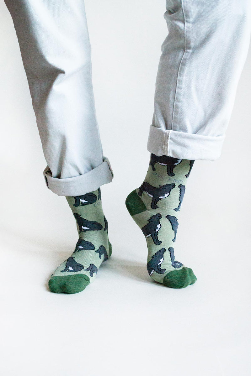 Bare Kind Save The Wolves Bamboo Socks