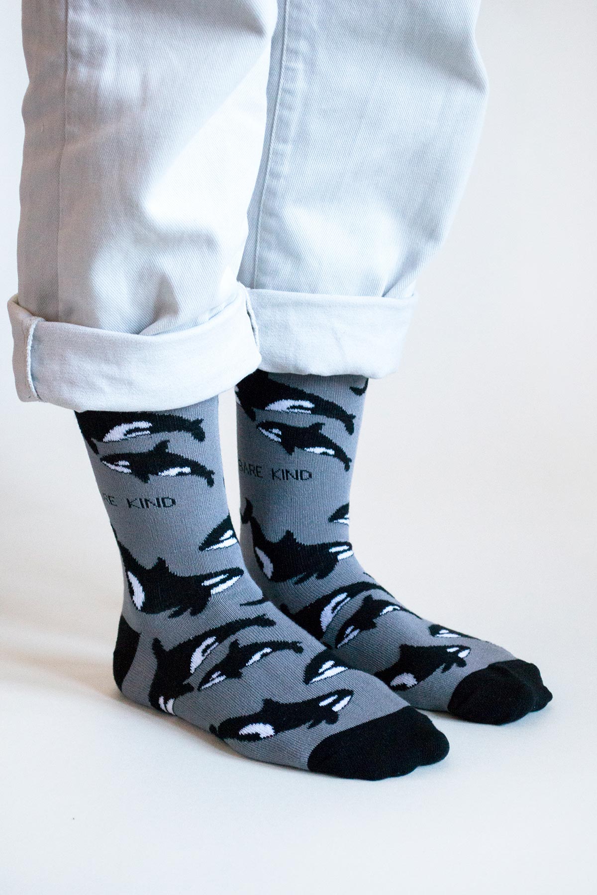 Bare Kind Save the Orcas Bamboo Socks