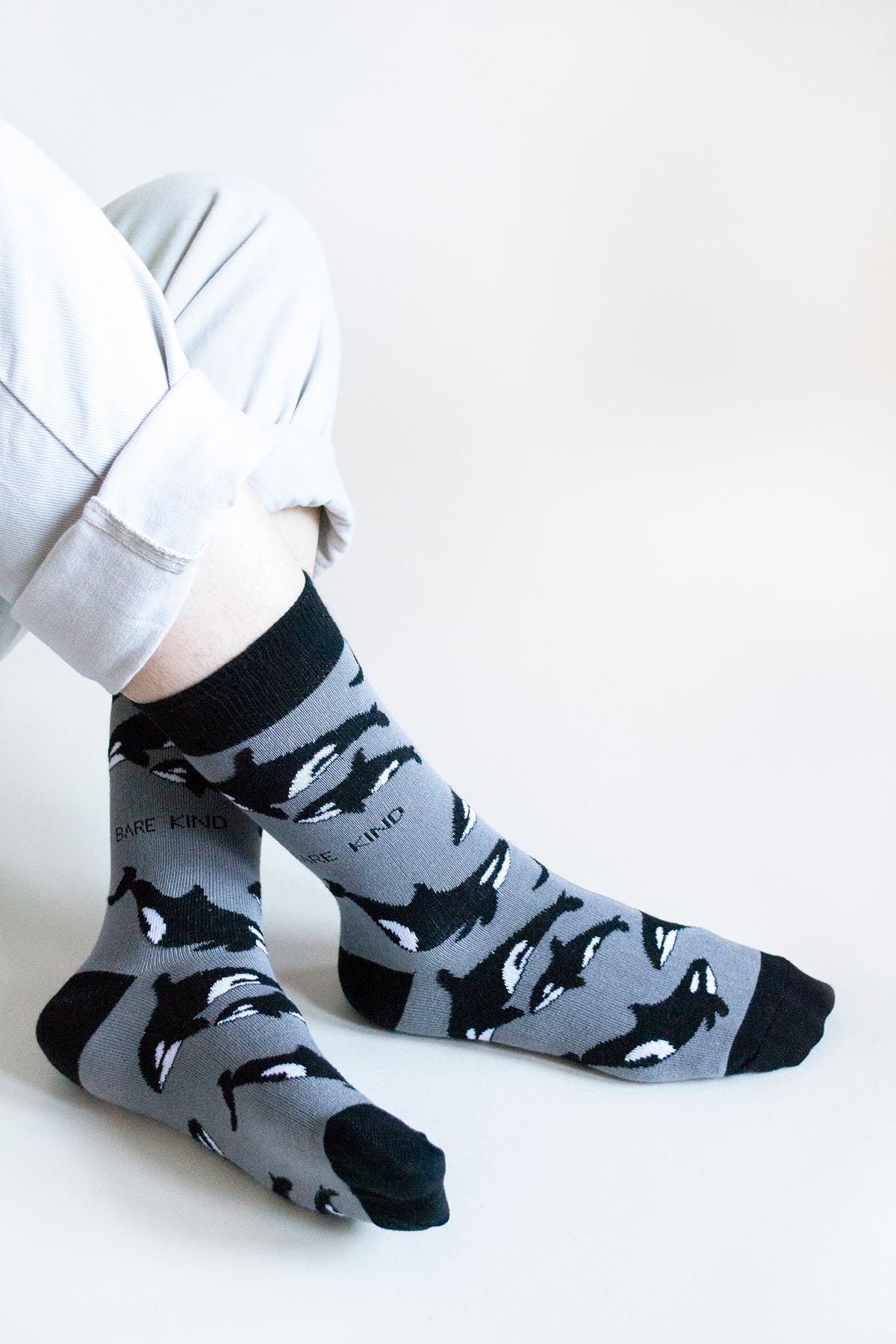 Bare Kind Save the Orcas Bamboo Socks