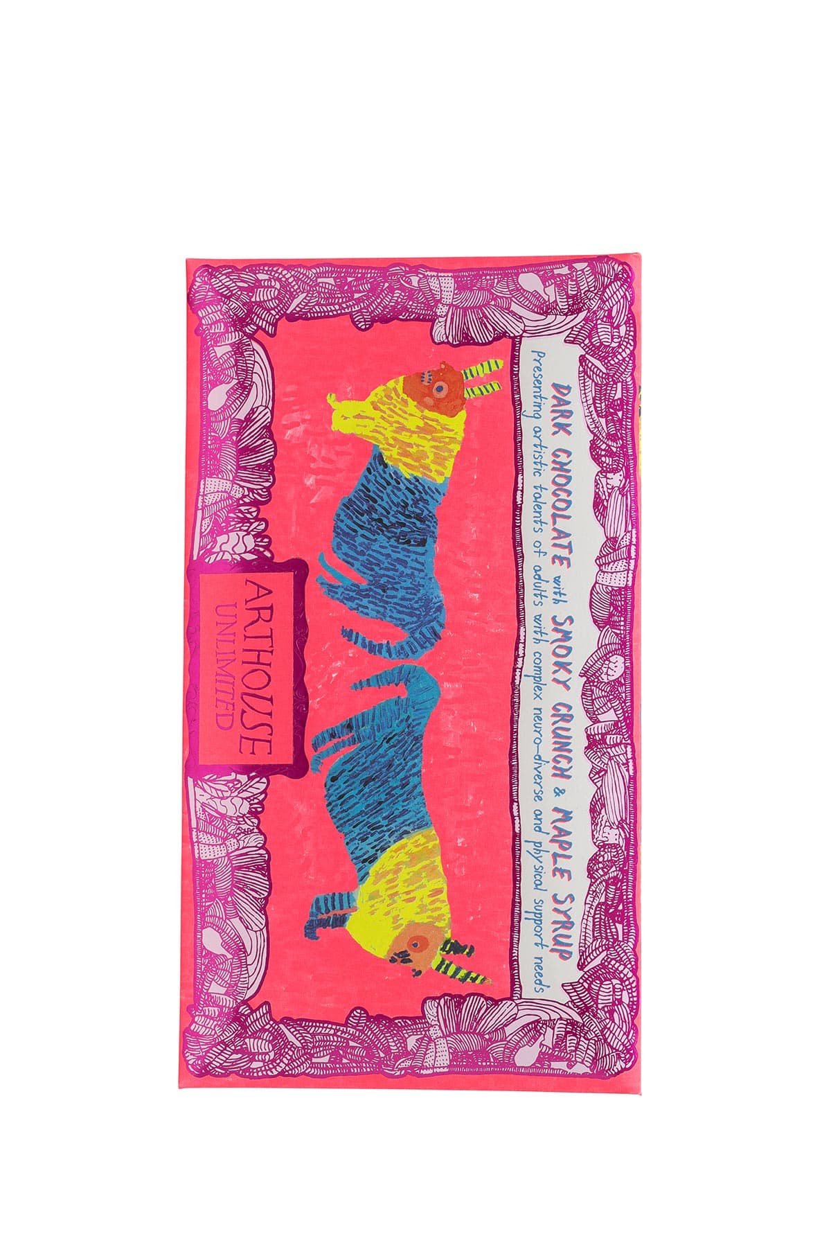 Arthouse Unlimited Before & After The Dentist Dark Chocolate Bar With Smoky Crunch & Maple Syrup