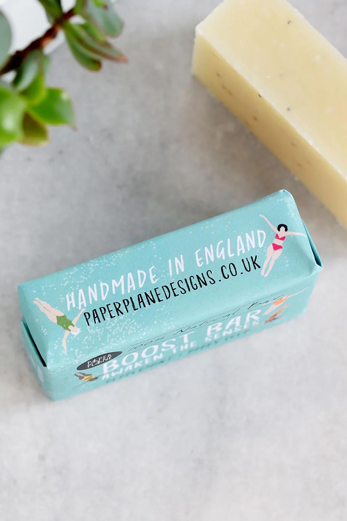 Paper Plane Boost Bar 100% Natural Vegan Soap