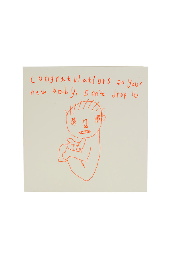Arthouse Unlimited Congratulations On Your New Baby. Don’t Drop It Card
