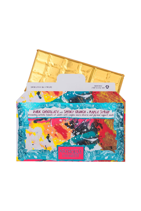 Arthouse Unlimited Adventurous Dark Chocolate With Smoky Crunch And Maple Syrup