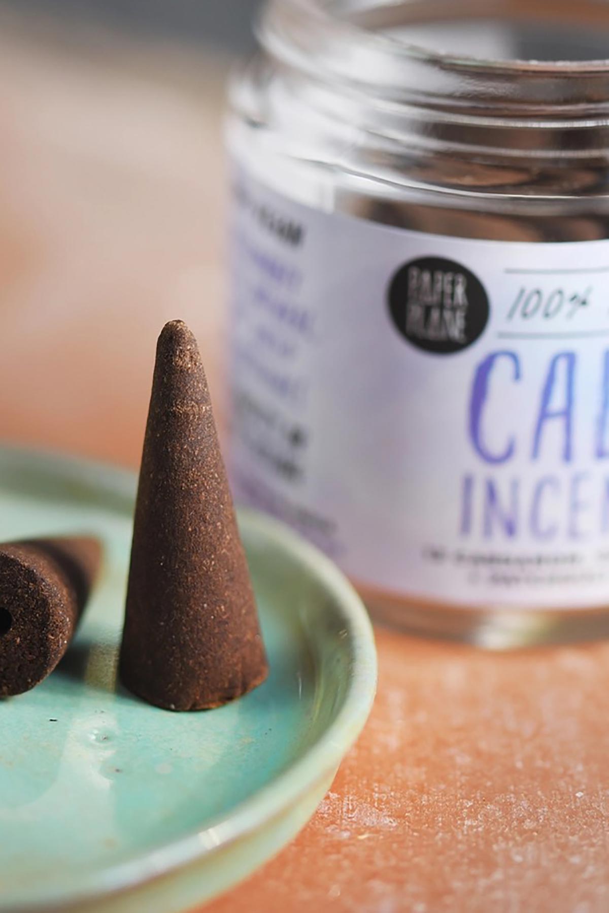 Paper Plane Calm Incense Jar Of Incense Cones | Plant Based & Vegan