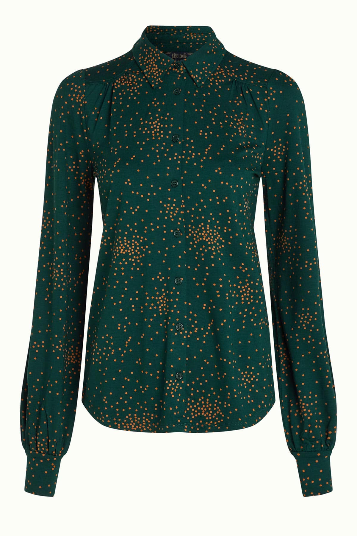 King Louie Carina Blouse Valentine In Pine Green