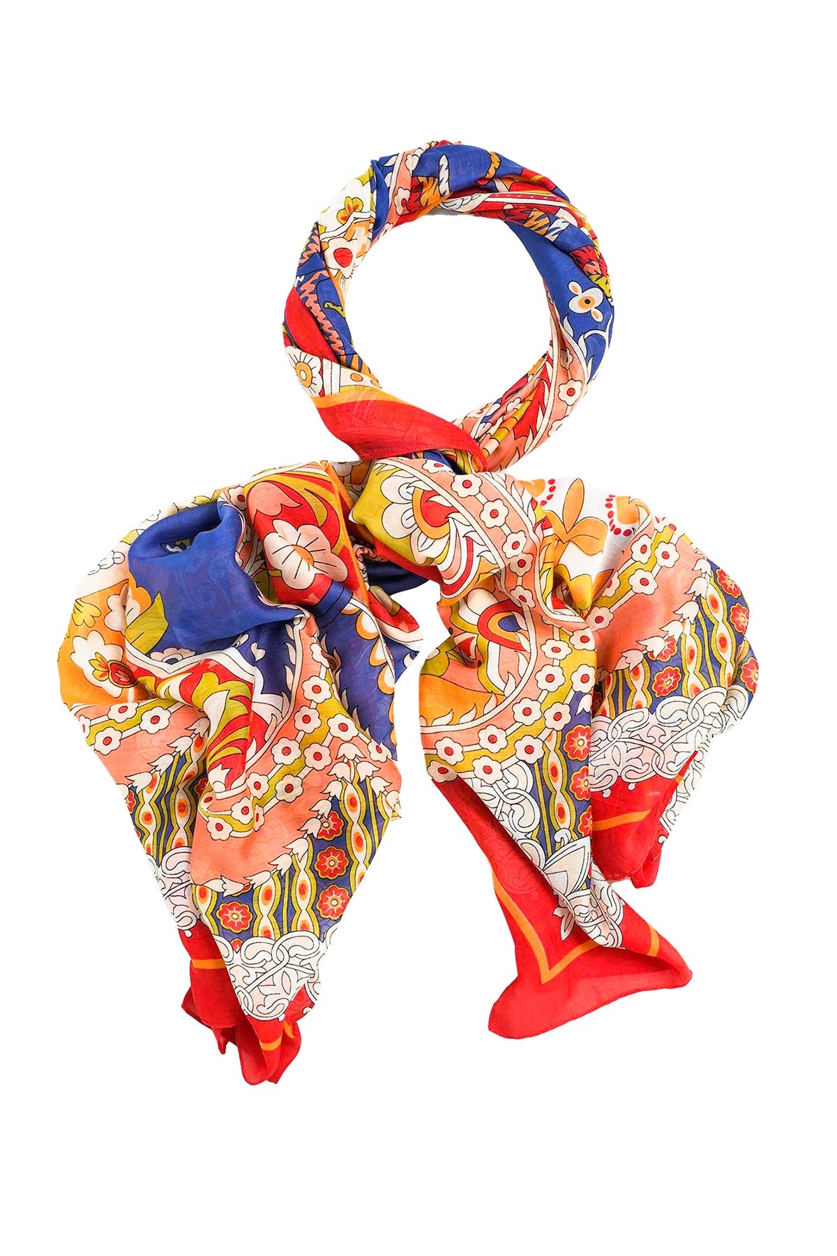 One Hundred Stars Carnival Cobalt Scarf