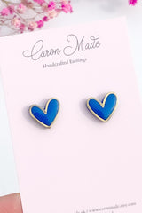 Caron Made Vibrant Heart Stud Earrings