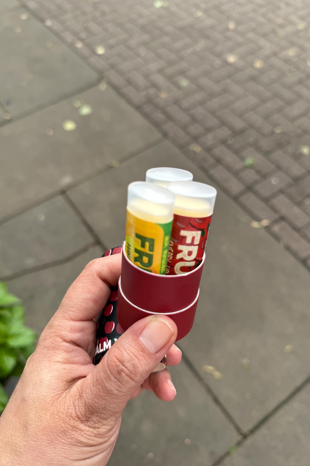 Fruu Cosmetics Cherry Watermelon & Mango Lip Balm Trio Set