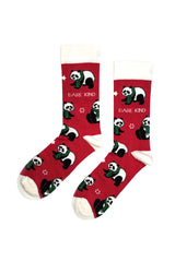 Bare Kind Christmas Save The Pandas Bamboo Socks