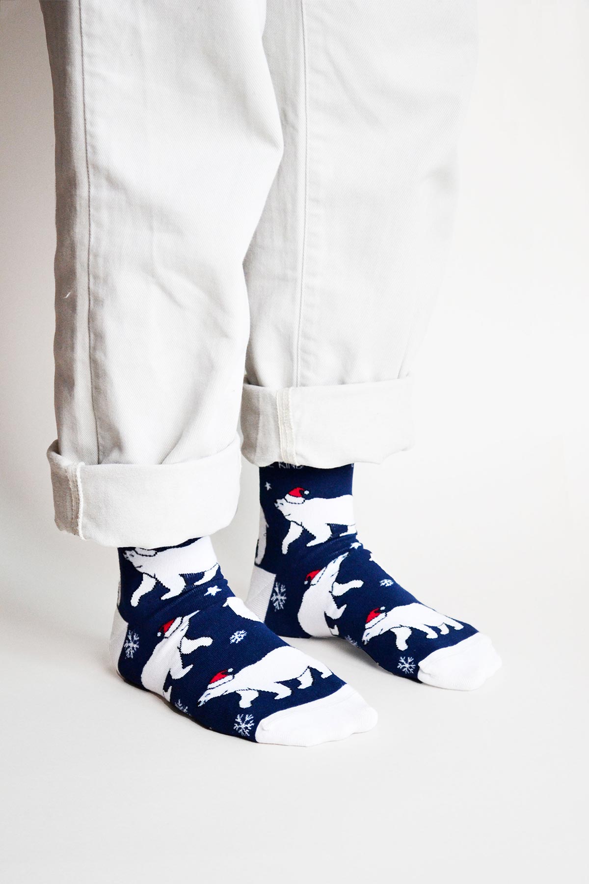 Bare Kind Christmas Save The Polar Bears Bamboo Socks