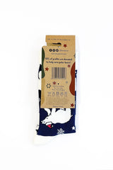 Bare Kind Christmas Save The Polar Bears Bamboo Socks